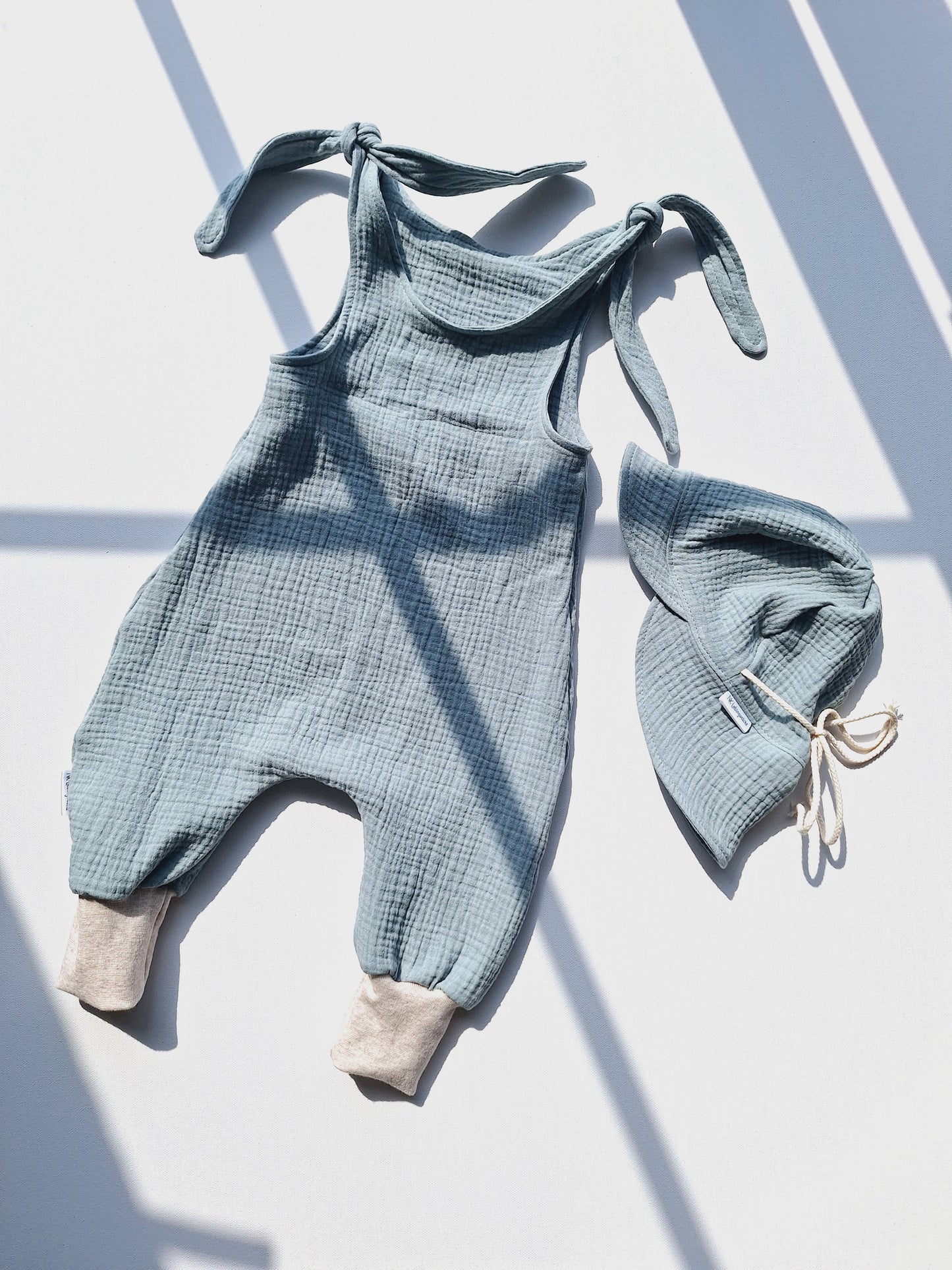 Jumpsuit Musselin "Salbei"