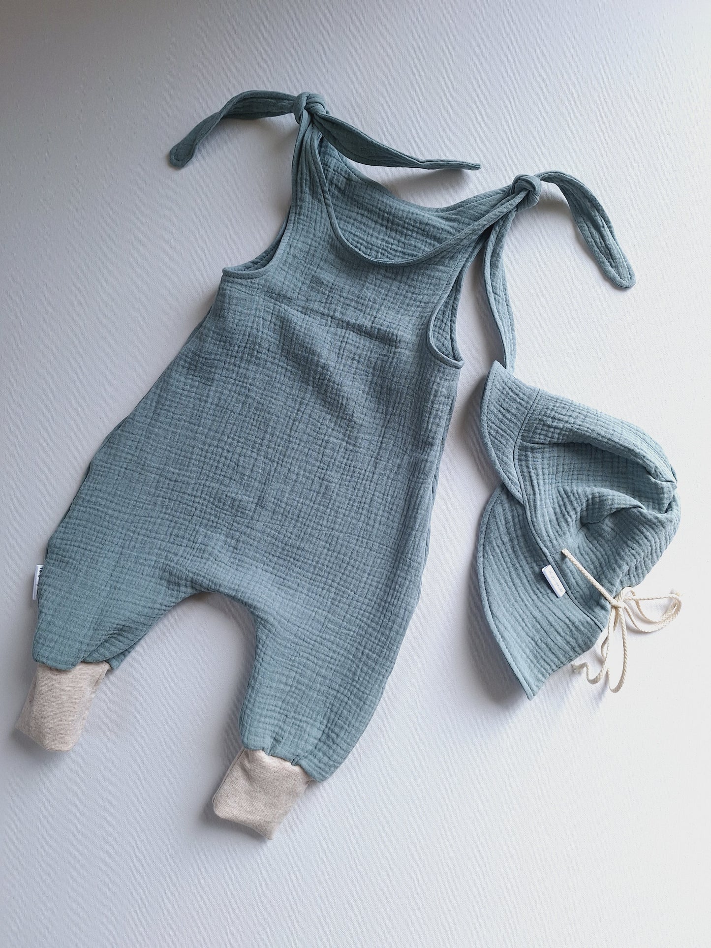 Jumpsuit Musselin "Salbei"