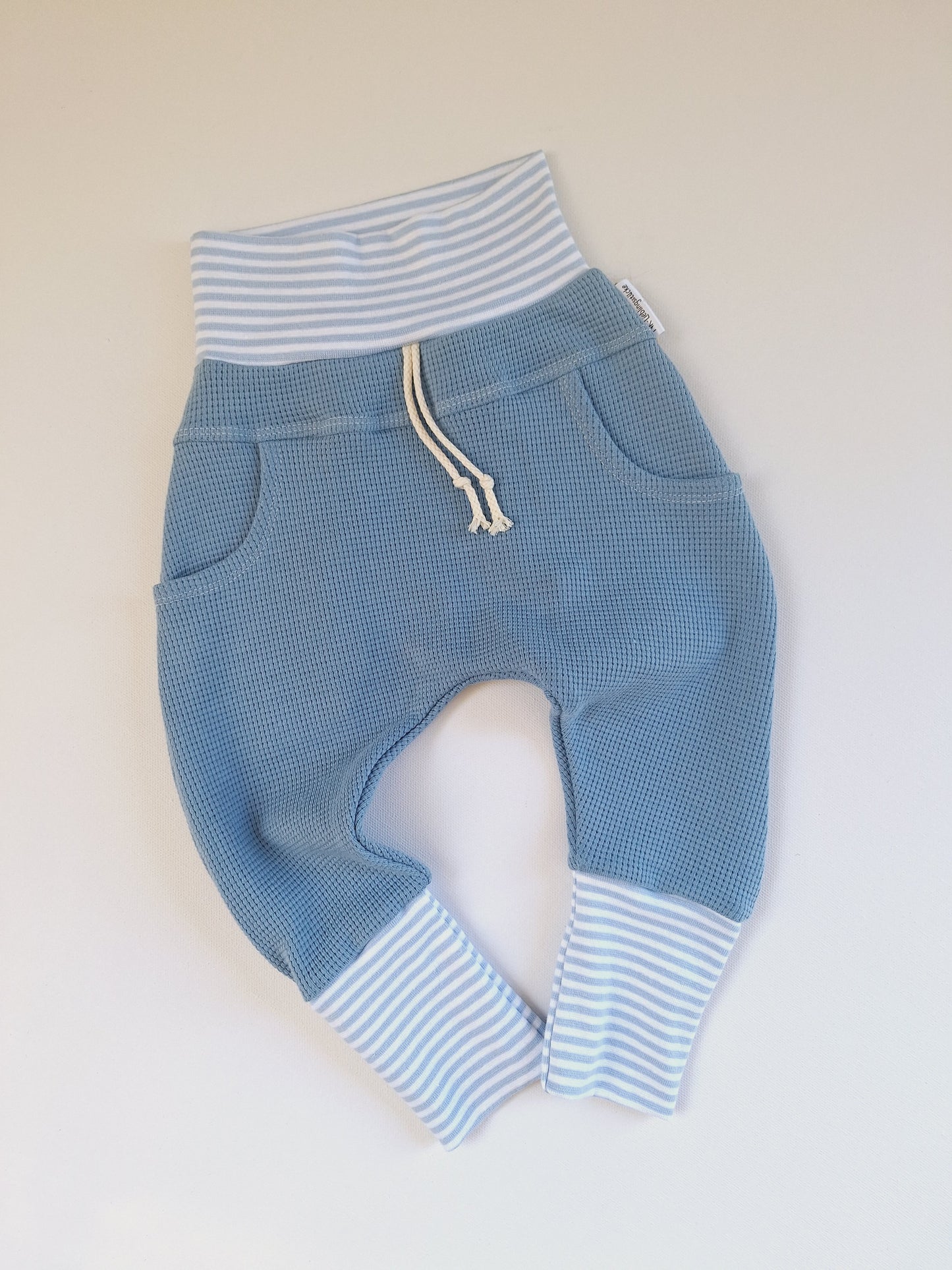 Knickerbocker Waffeljersey blau