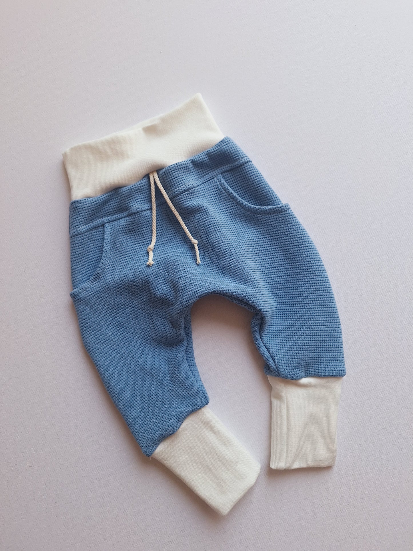 Knickerbocker Waffeljersey blau