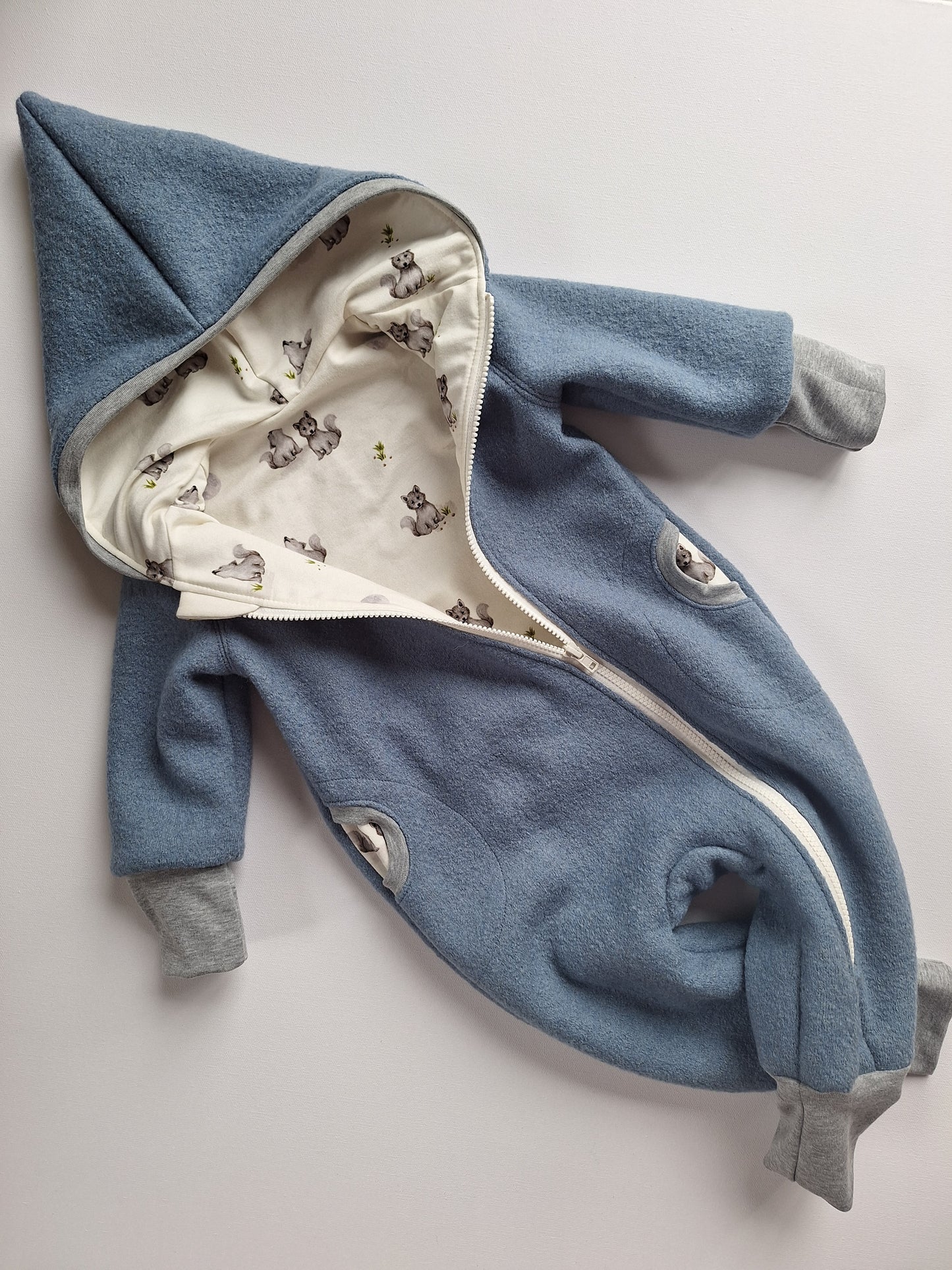 Individueller Wollwalk-Overall - Schurwolle