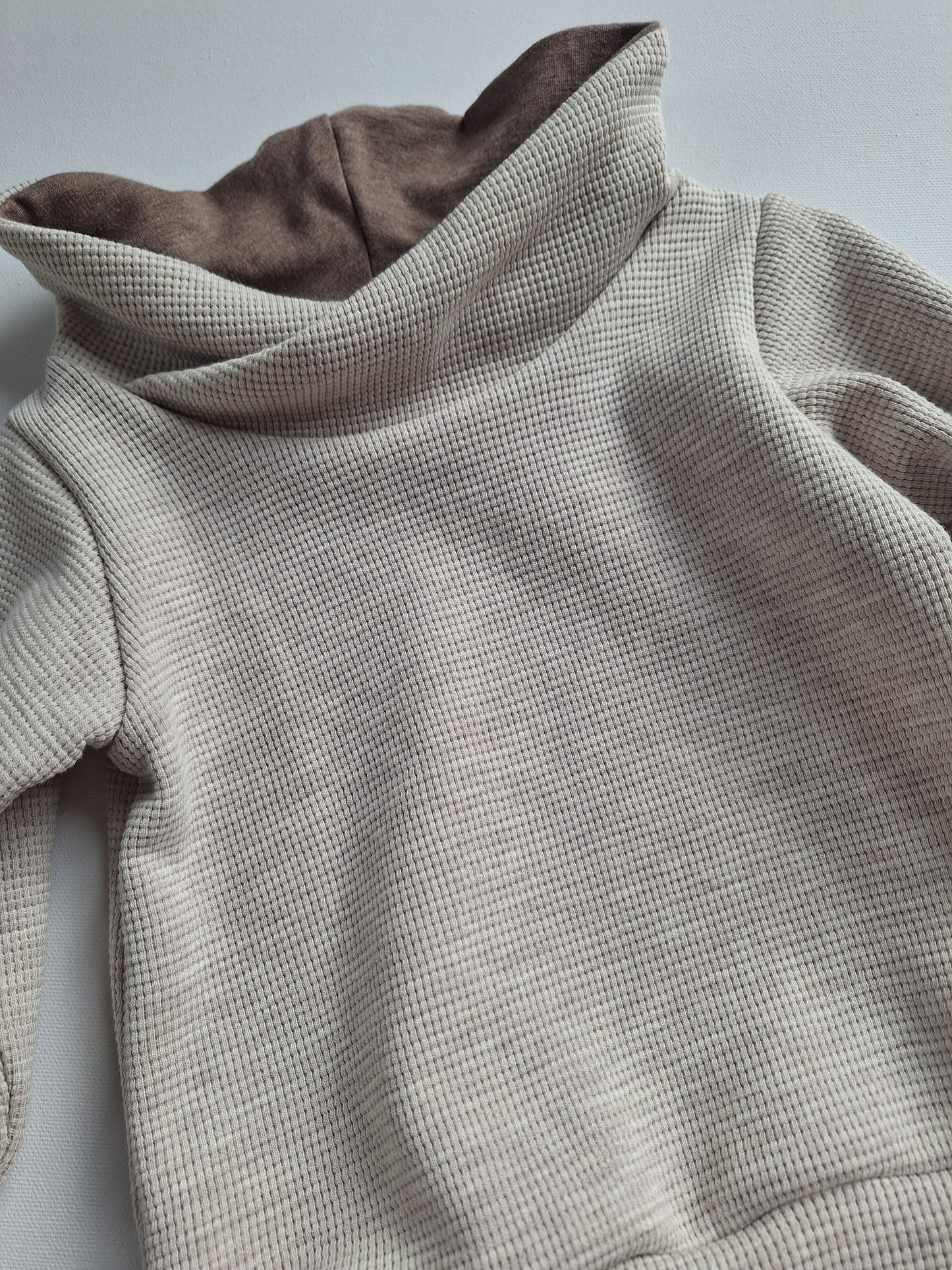 Sweater "Waffeljersey creme meliert"