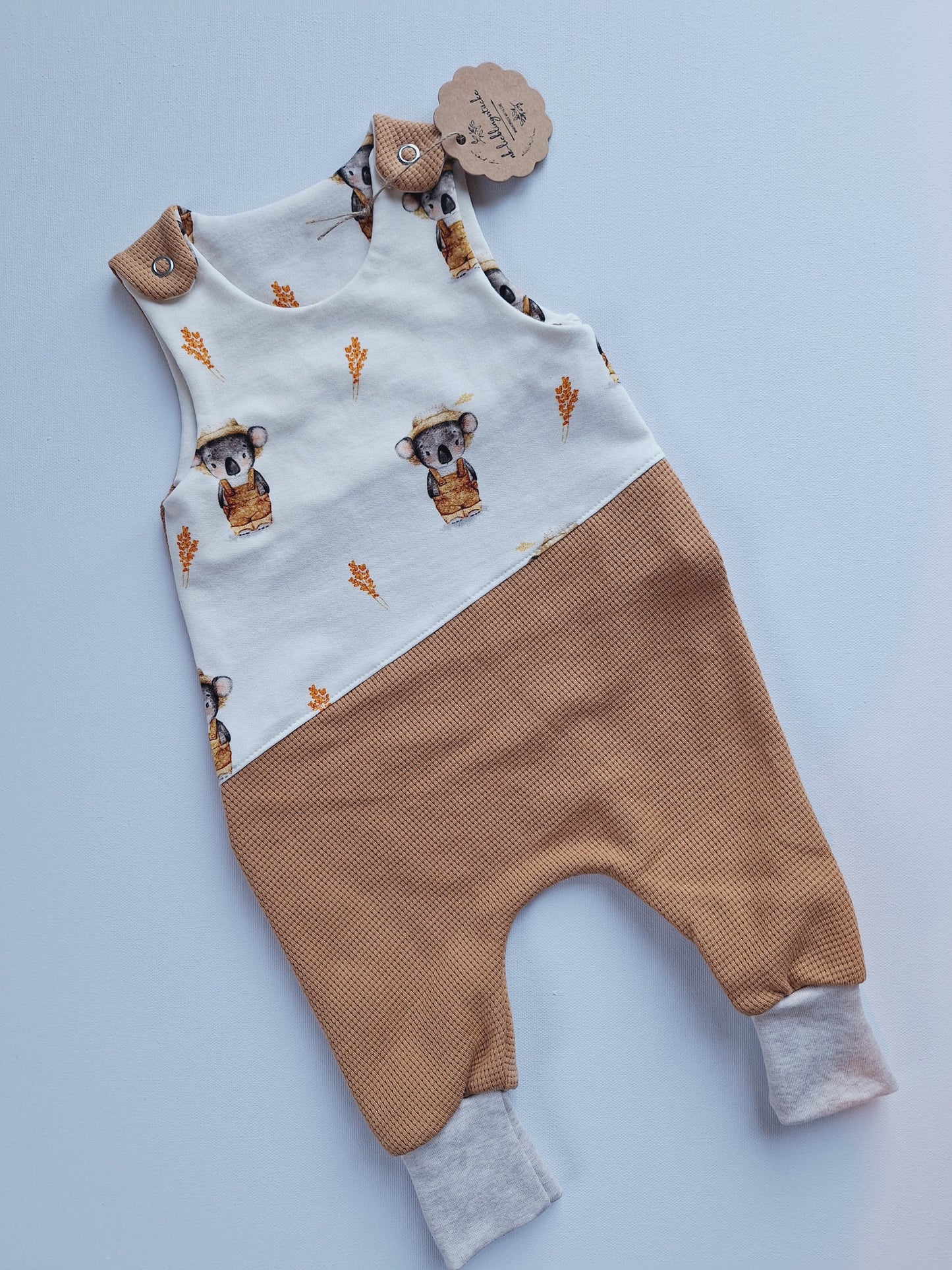 Strampler "Koala / Waffeljersey" 62