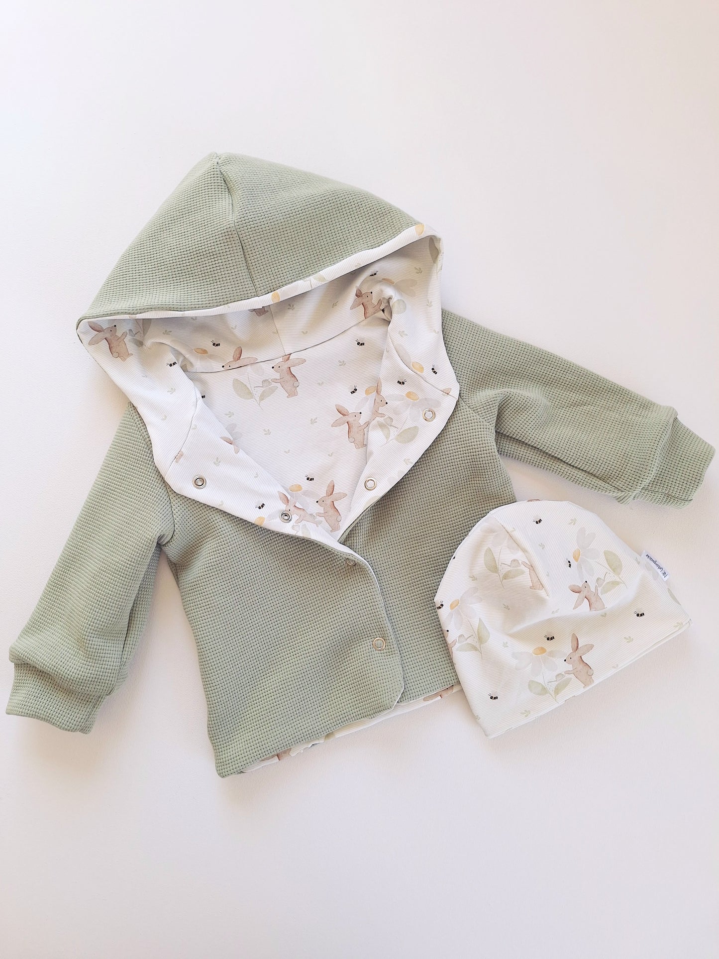 Übergangsjacke "Waffeljersey - Hasen