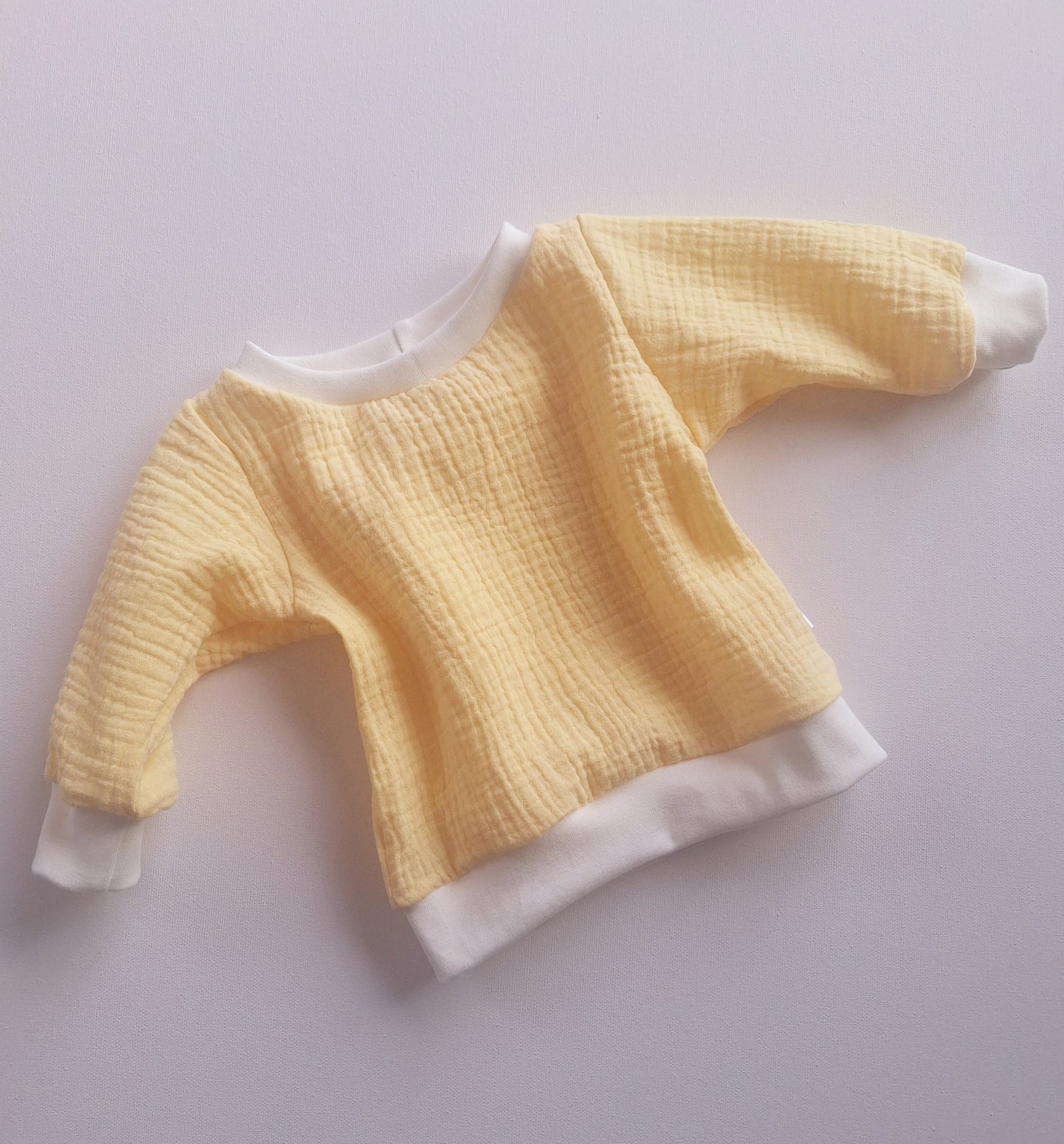 Sommer-Sweater "Musselin" Gelb