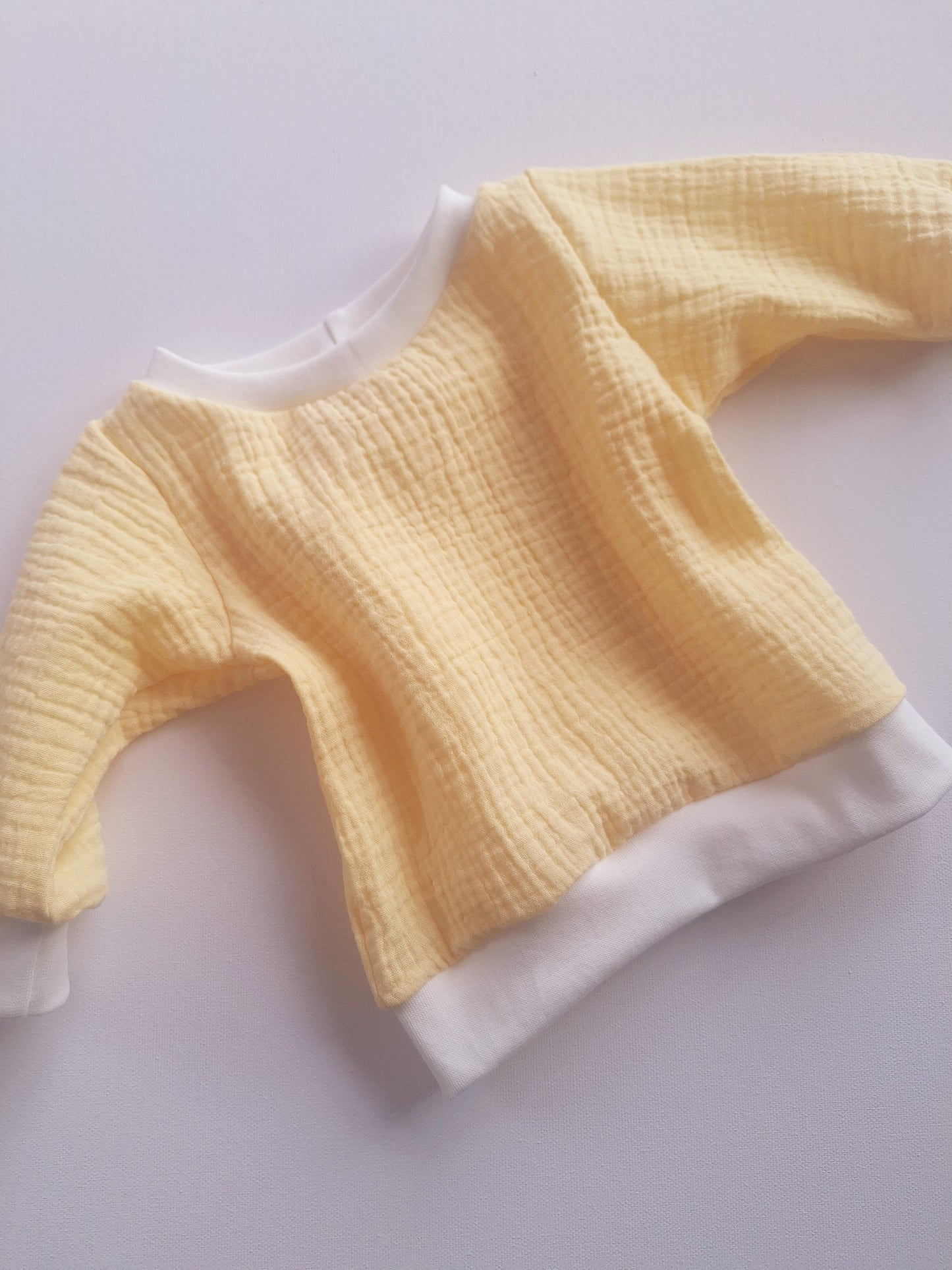 Sommer-Sweater "Musselin" Gelb