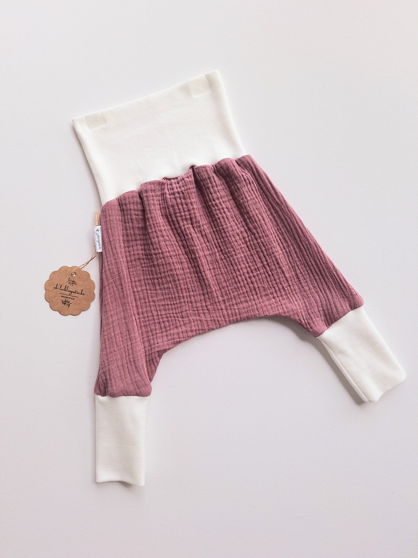 Musselin-Mitwachshose (verschiedene Designs)