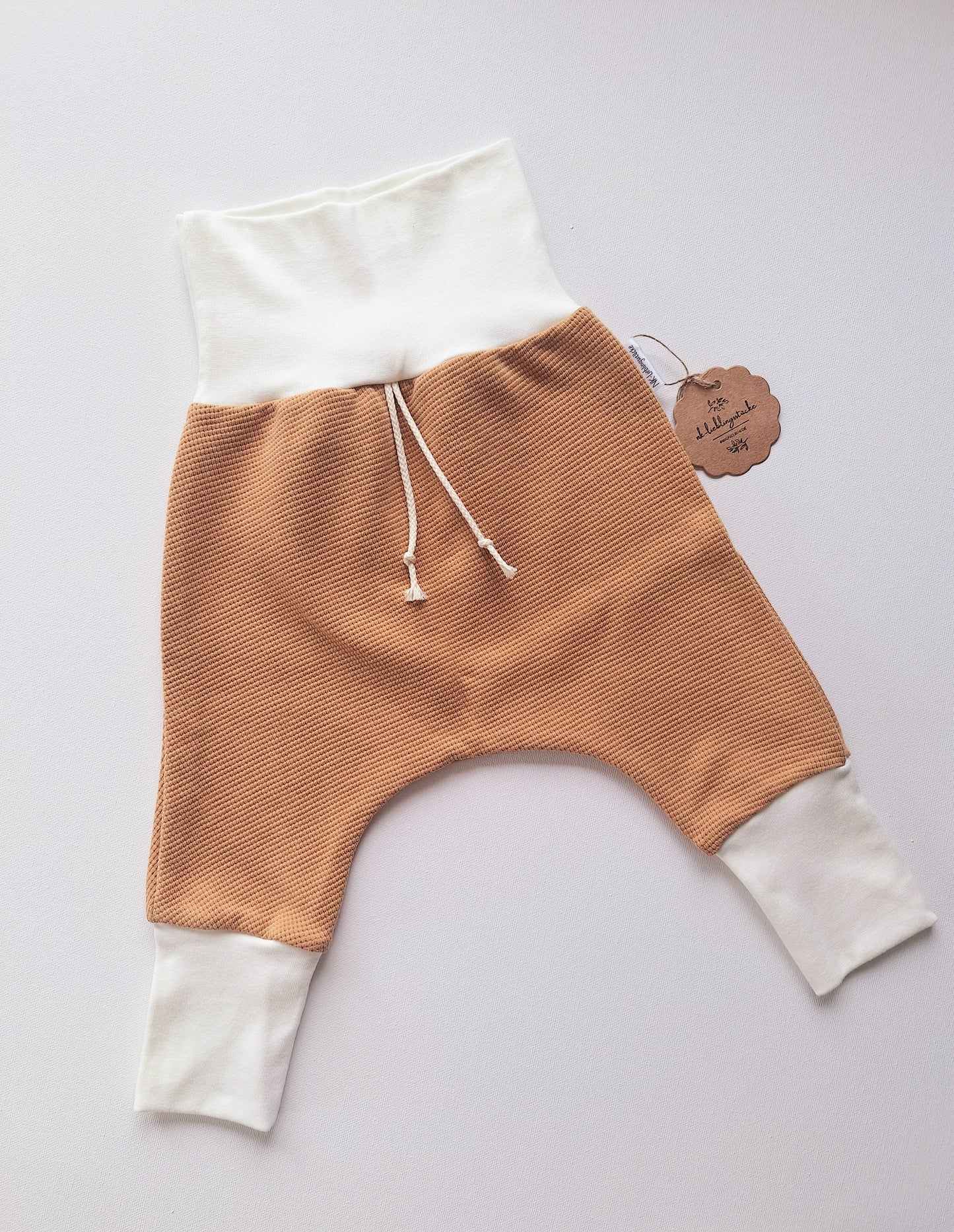 Mitwachshose "Waffeljersey camel"