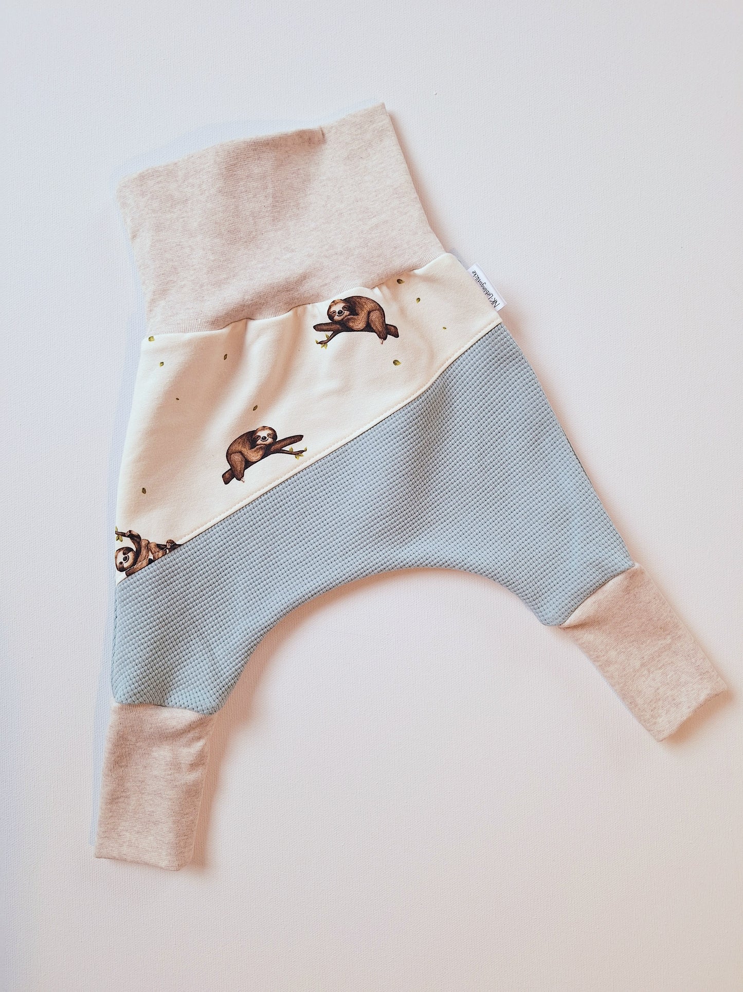 Mitwachshose "Frieda" Waffeljersey meergrün