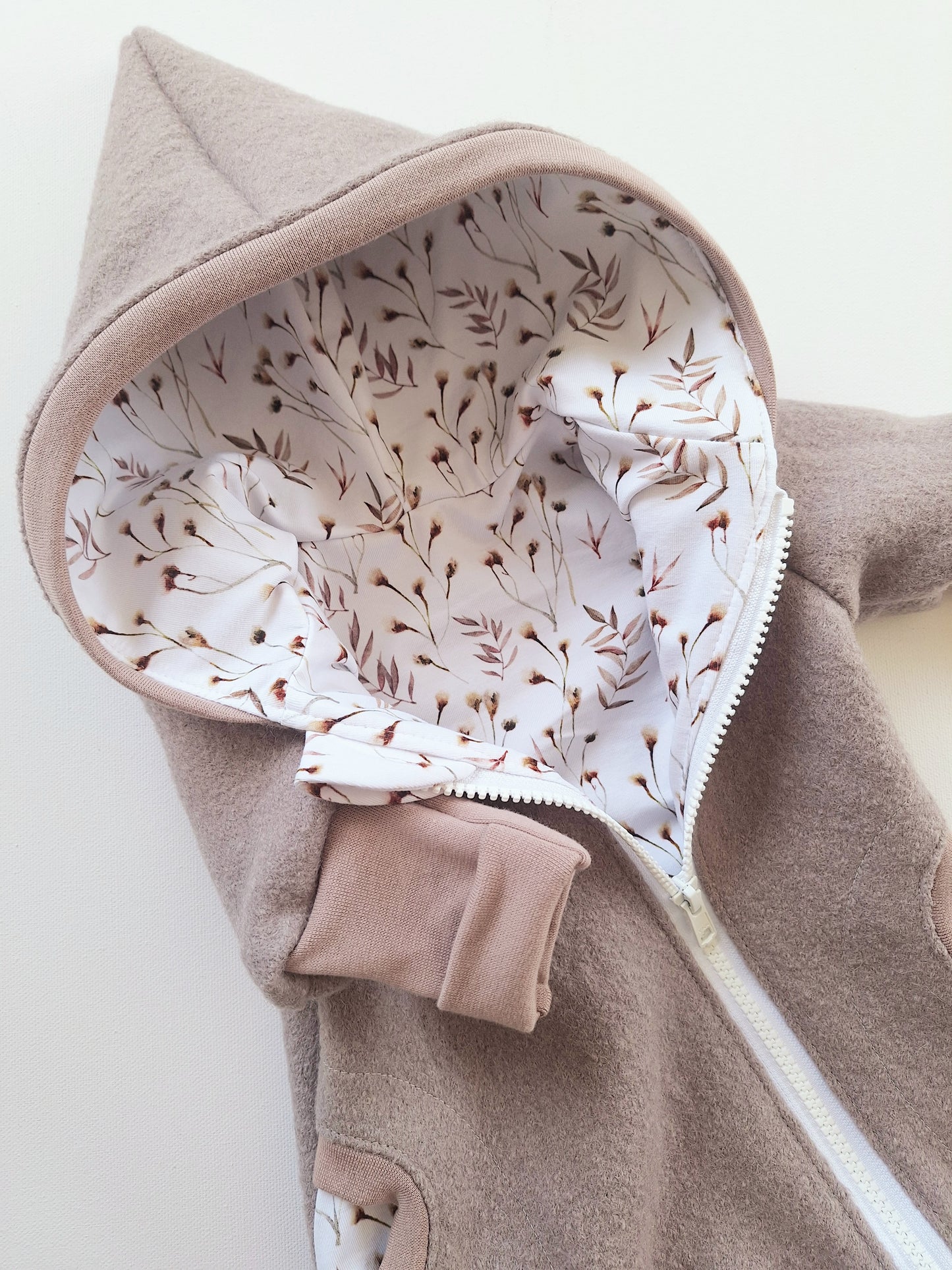 Wollwalk-Overall Taupe "Herbst" (56)