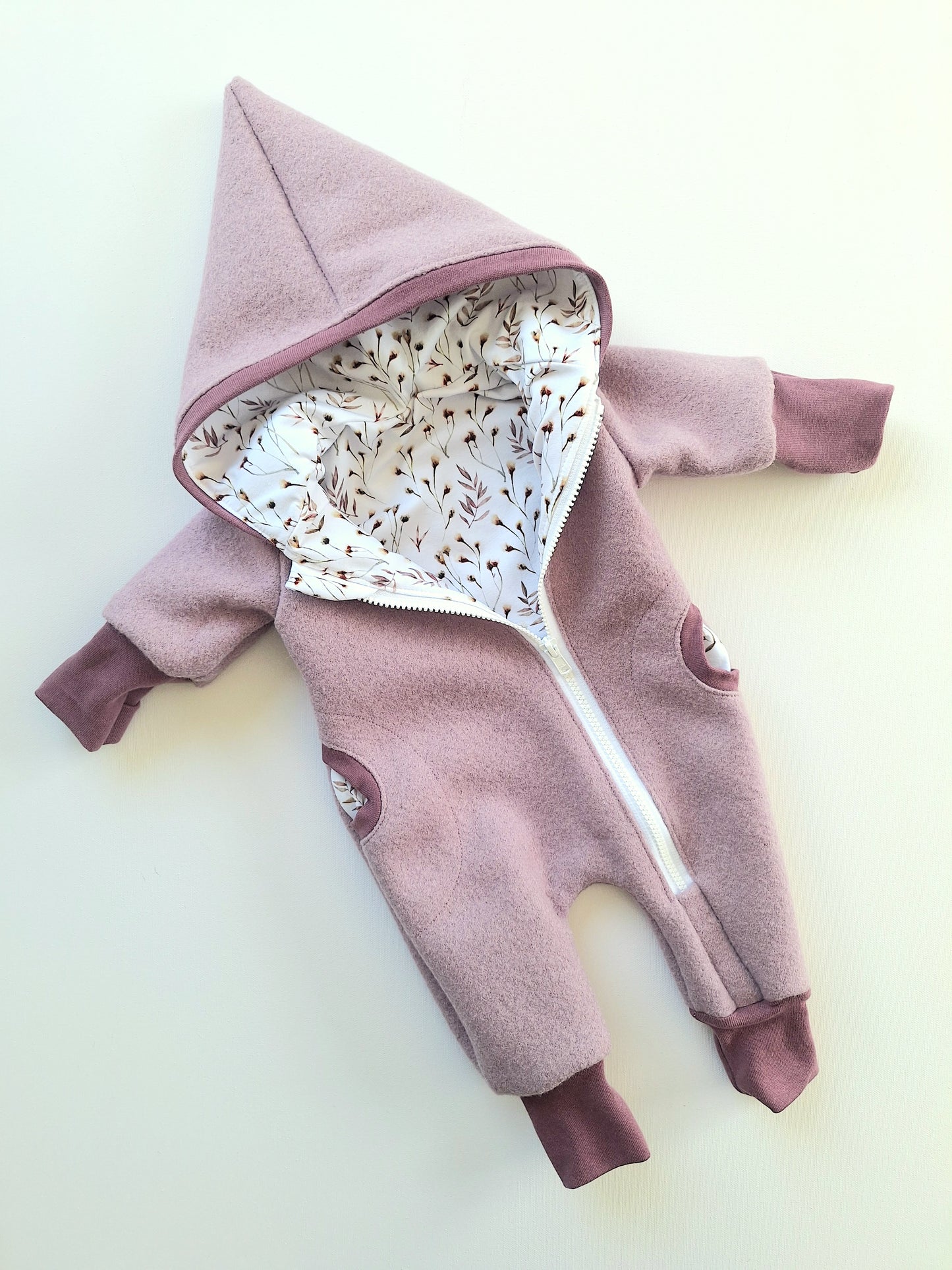 Wollwalk-Overall Altrosa "Herbst" (62)