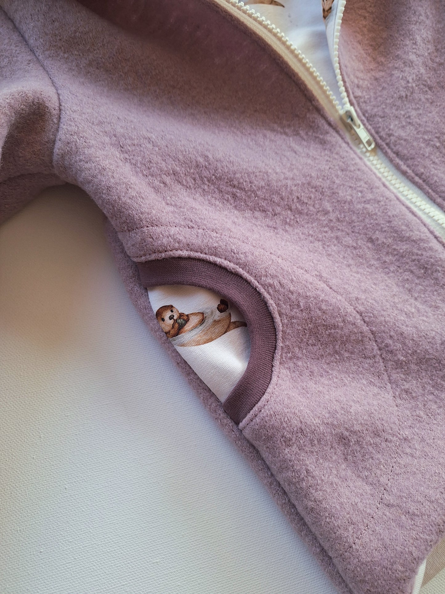 Wollwalk-Jacke Schurwolle