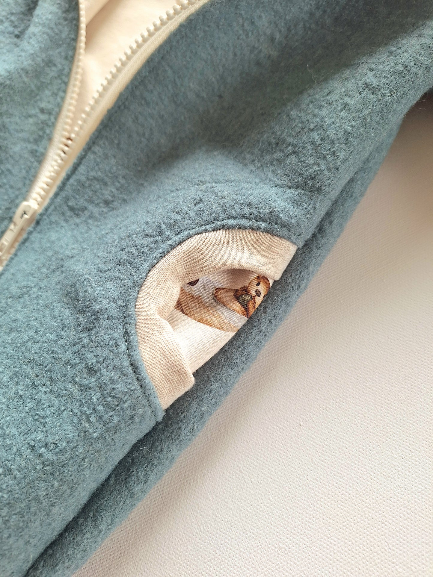 Wollwalk-Overall Salbei "Fips" (92)