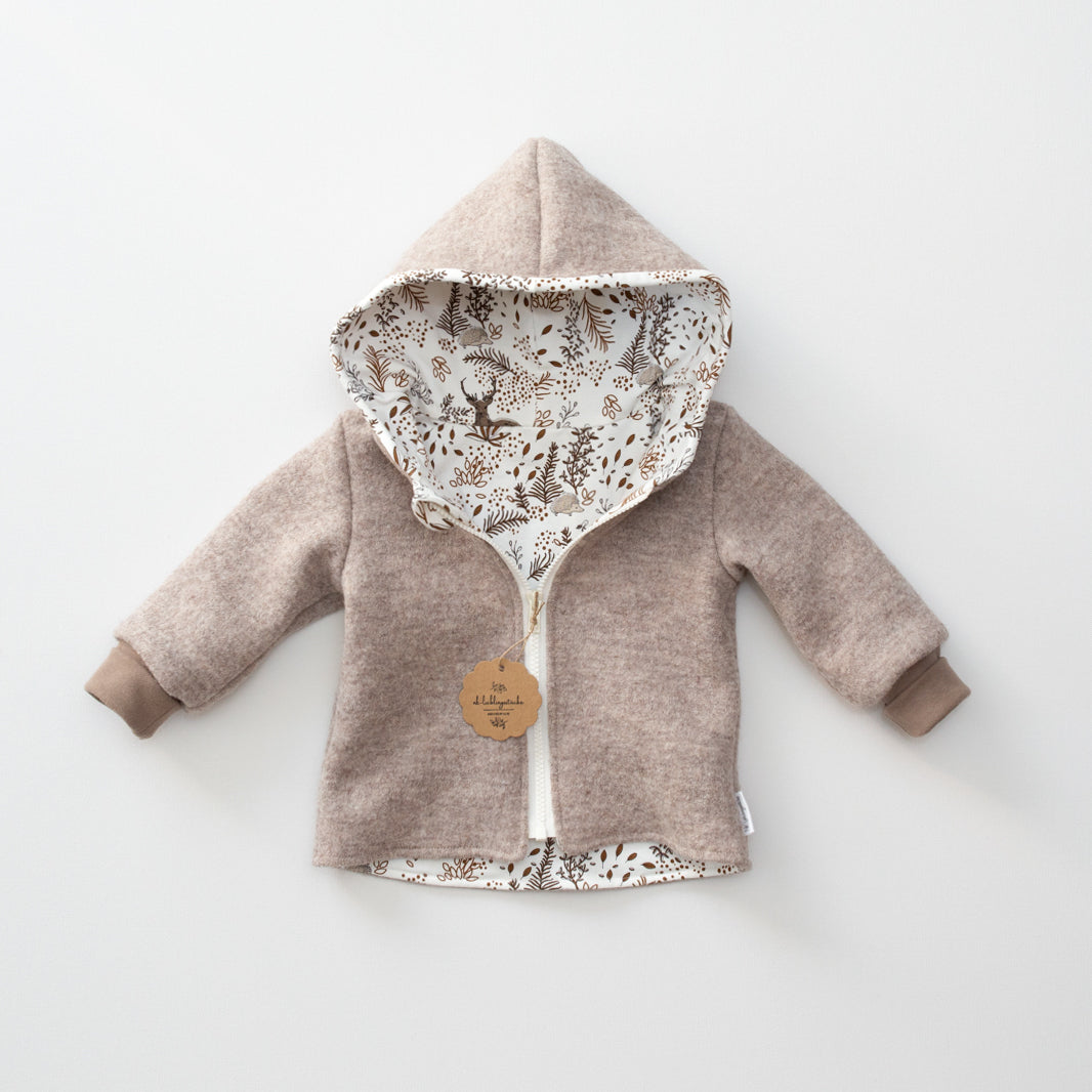 Wollwalk-Jacke Merinowolle