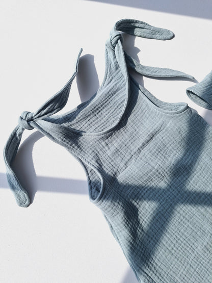 Jumpsuit Musselin "Salbei"