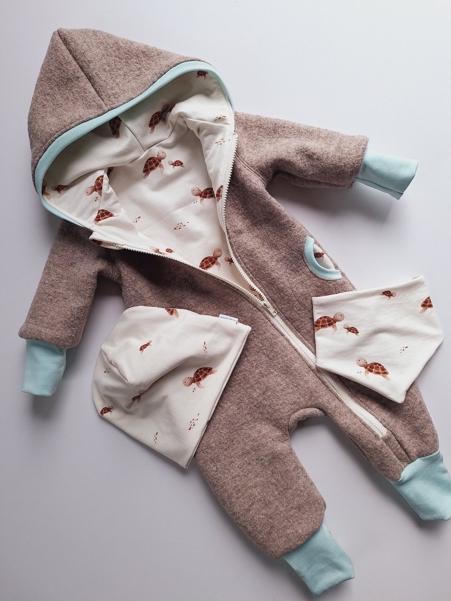 Individueller Wollwalk-Overall - Merinowolle