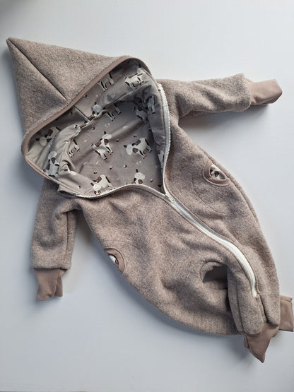 Individueller Wollwalk-Overall - Merinowolle