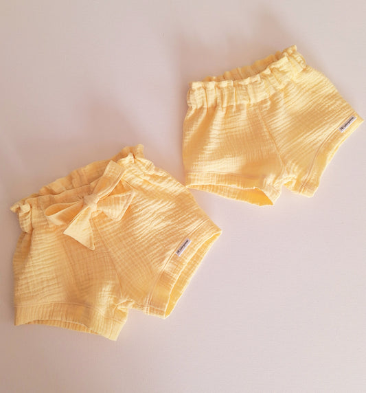 Musselin-Sunny Shorts (verschiedene Designs)
