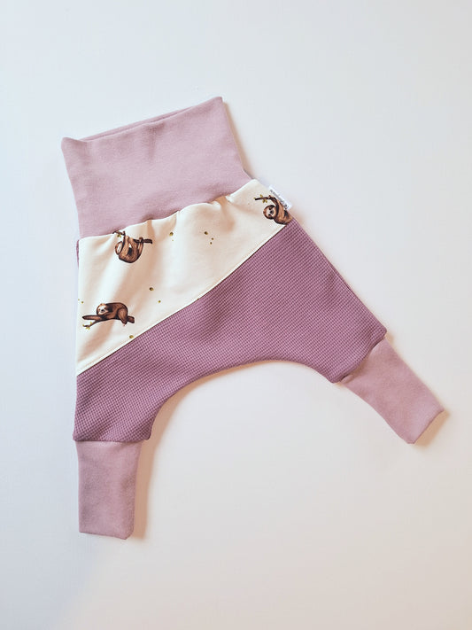Mitwachshose "Frieda" Waffeljersey himbeer
