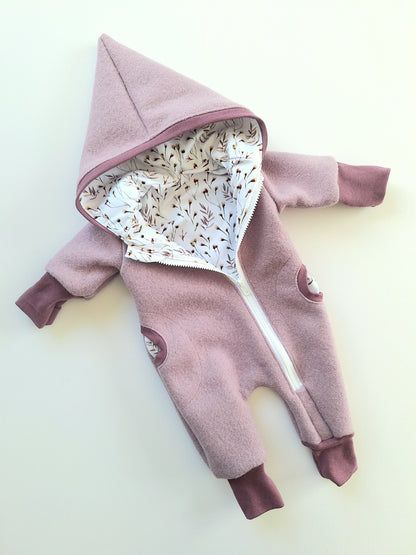 Wollwalk-Overall Altrosa "Herbst" (62)