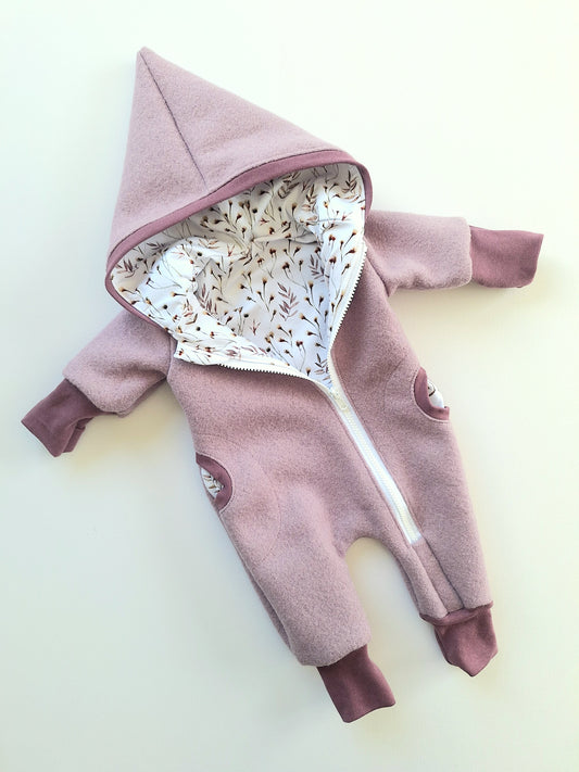 Wollwalk-Overall Altrosa "Herbst" (62)