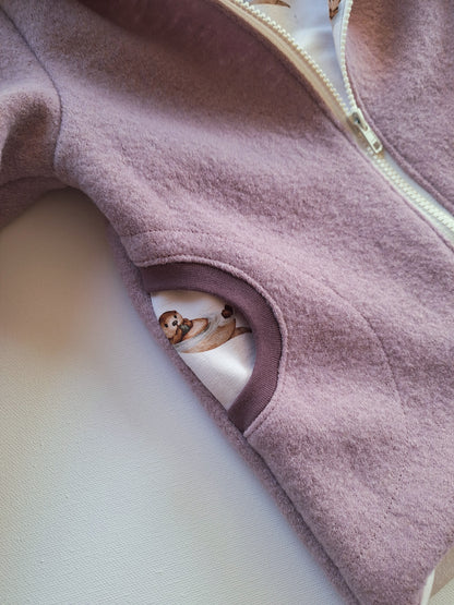 Wollwalk-Jacke Schurwolle