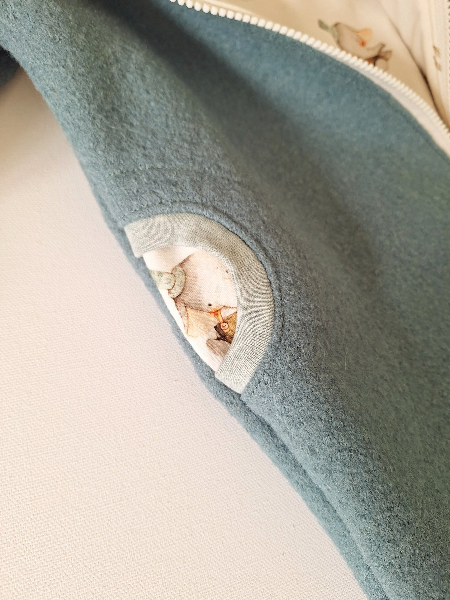 Wollwalk-Overall Salbei "Elefantastisch" (74)