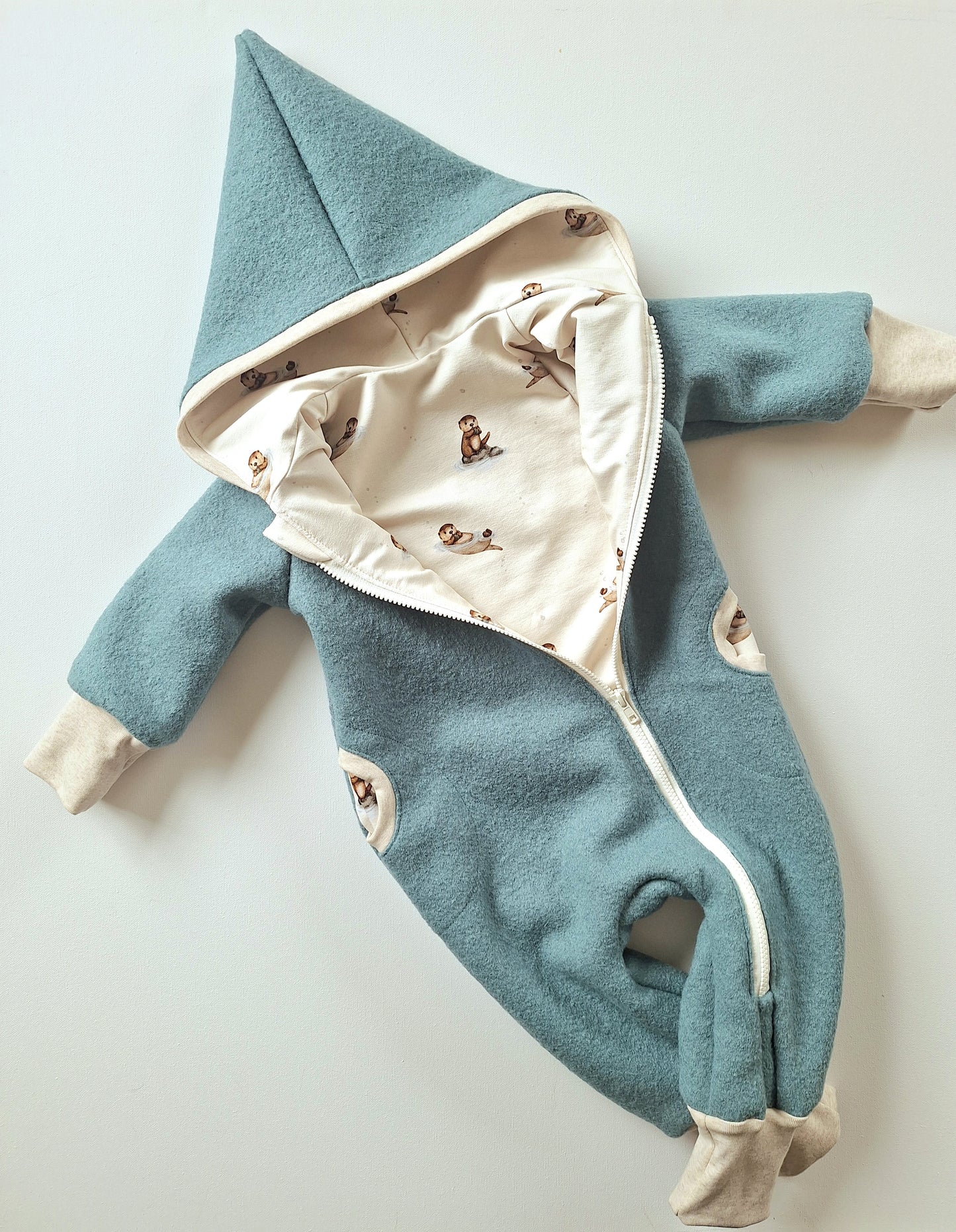 Wollwalk-Overall Salbei "Fips" (92)