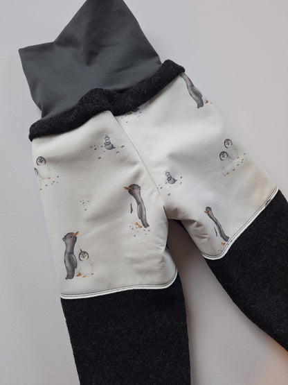 Matschhose - Schurwolle "Pinguin" Größe 98