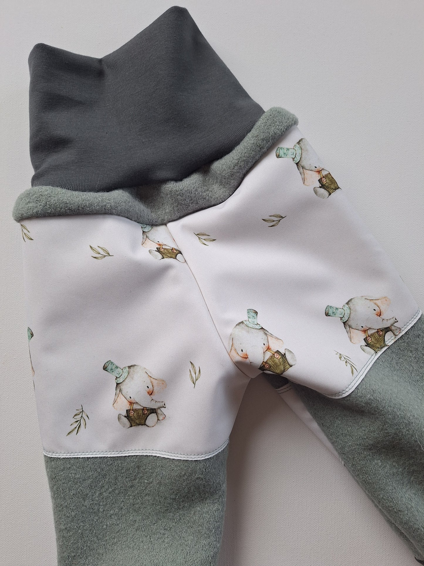 Matschhose - Schurwolle "Elefant" Größe 80