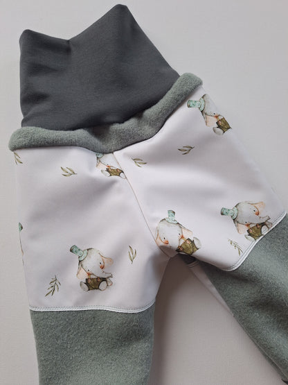 Matschhose - Schurwolle "Elefant" Größe 80