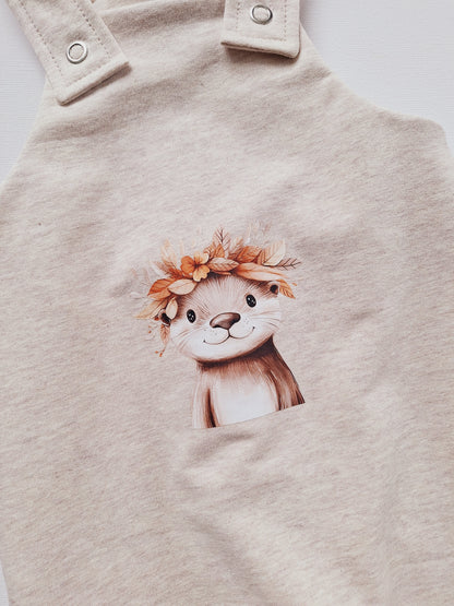 Latzhose mit Bügelbild (verschiedene Designs)