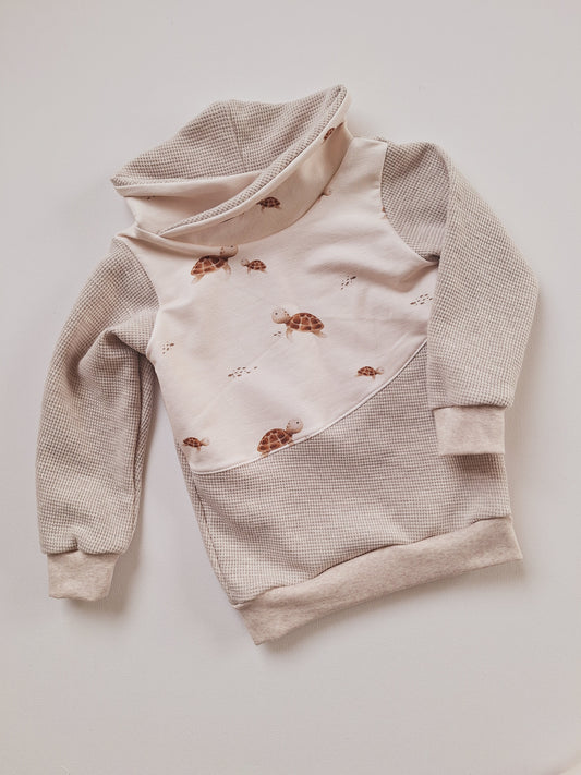 Sweater mit Wickelkragen "Schildkröte"