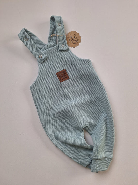 Latzhose "Waffeljersey" Meergrün