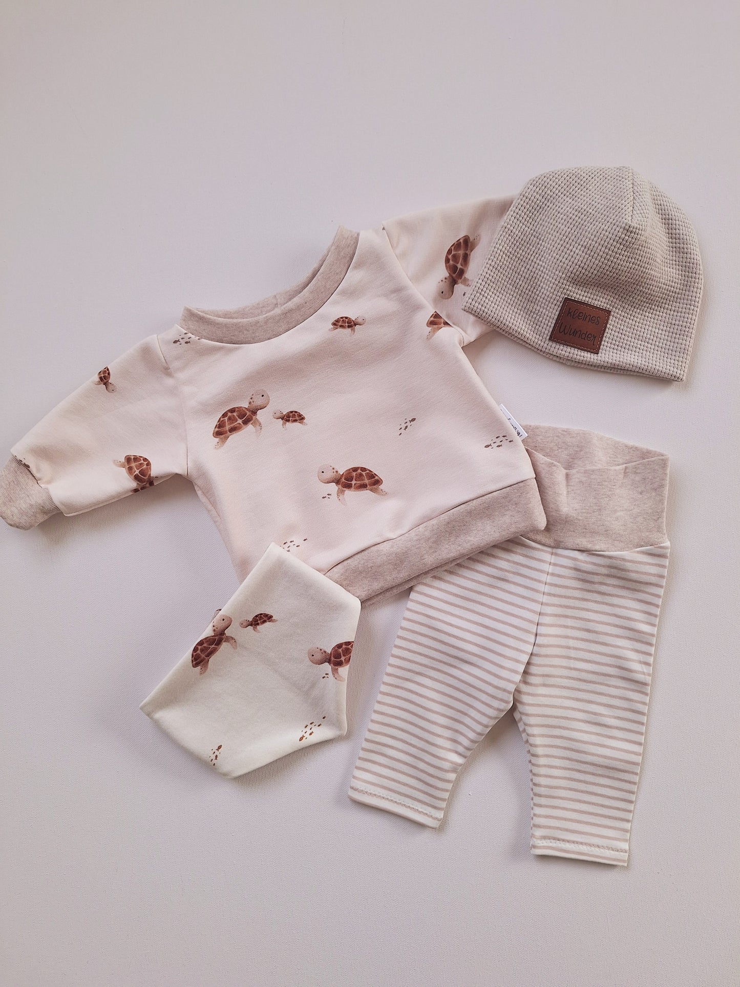 Newborn-Set Größe 56/62 "kleine Schildkröte"