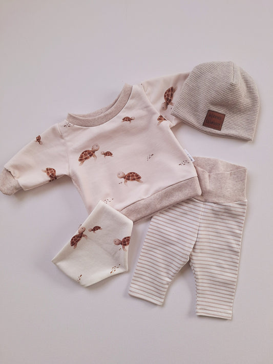 Newborn-Set Größe 56/62 "kleine Schildkröte"