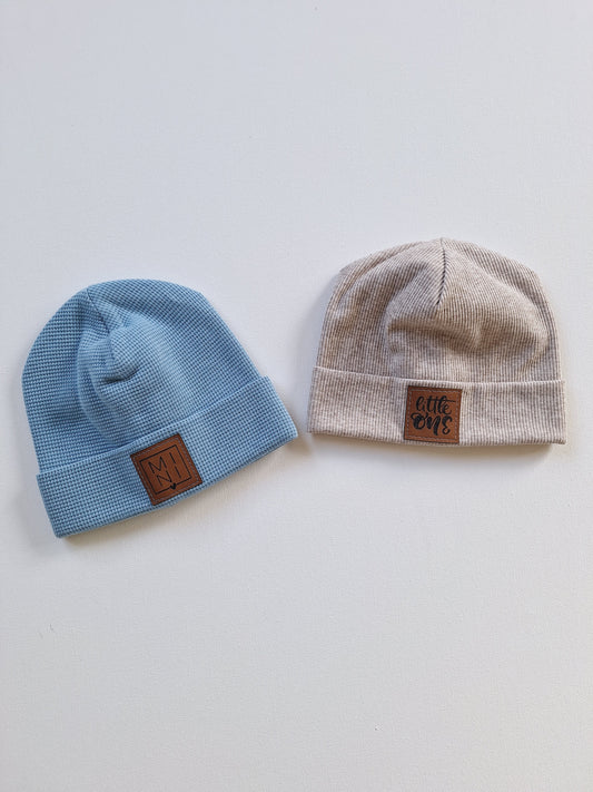 Beanie Waffeljersey / Rippjersey "39 - 42 cm"