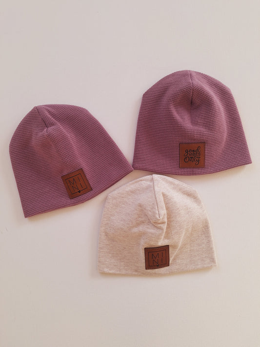 Beanie Waffeljersey / French Terry "39 - 42 cm"