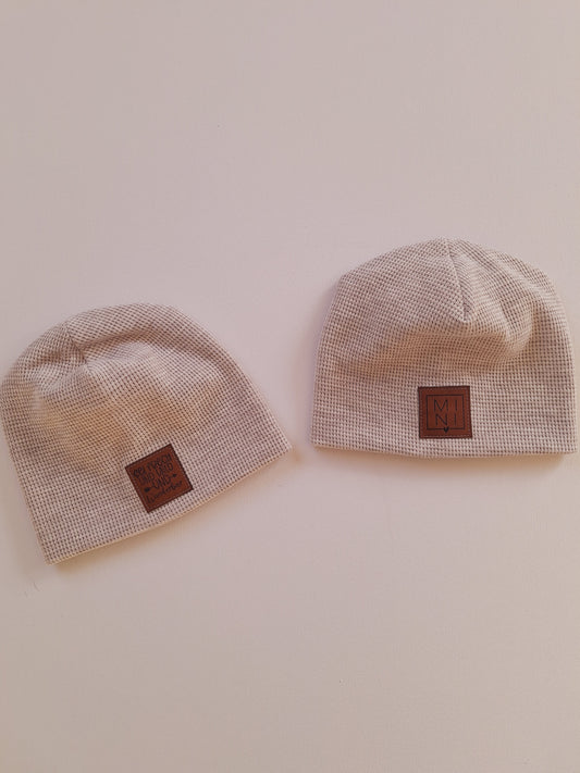 Beanie Waffeljersey "43 - 45 cm"