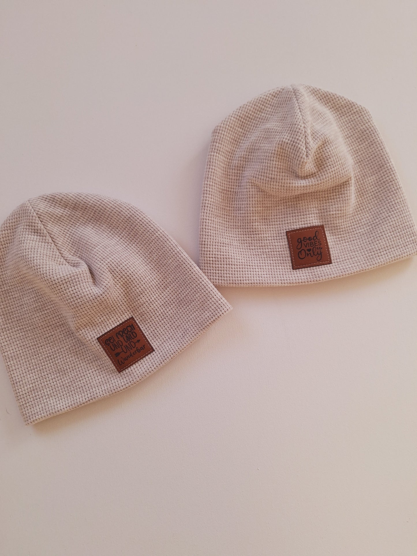 Beanie Waffeljersey "46 - 48 cm"