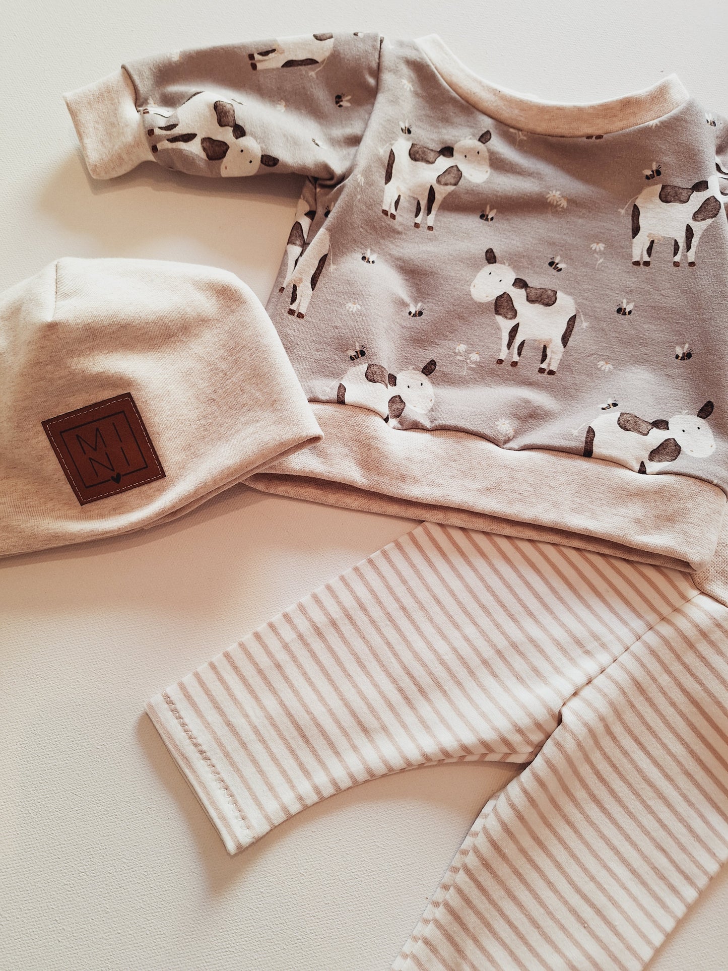 Newborn-Set Größe 56/62 kleine Kuh