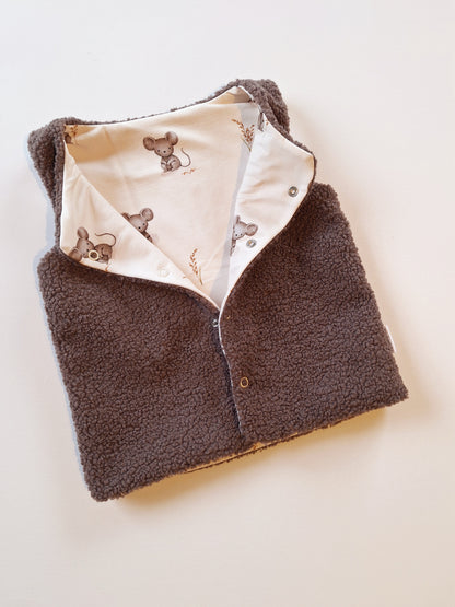 Weste Teddy Boucle - verschiedene Innenstoffe