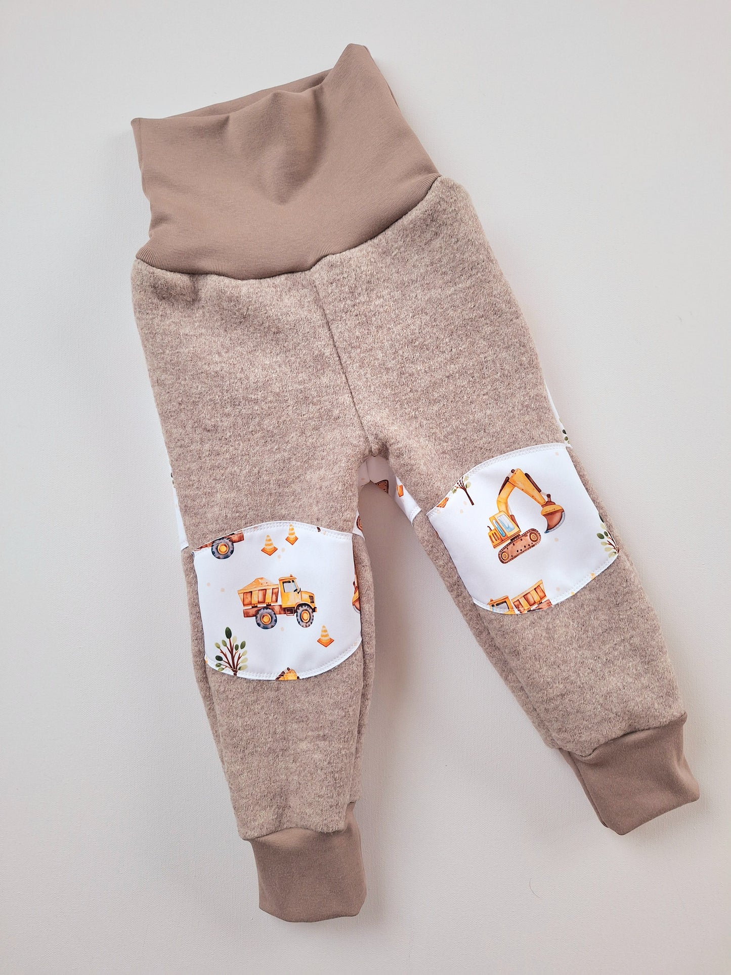 Walkhose mit Softshell-Patches Merinowolle