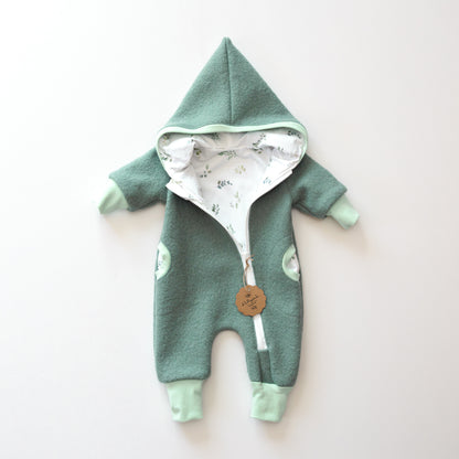 Wollwalk-Overall Salbei "Eukalyptus"