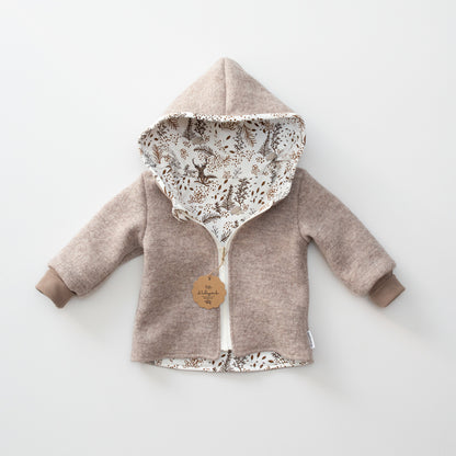 Wollwalk-Jacke Schurwolle