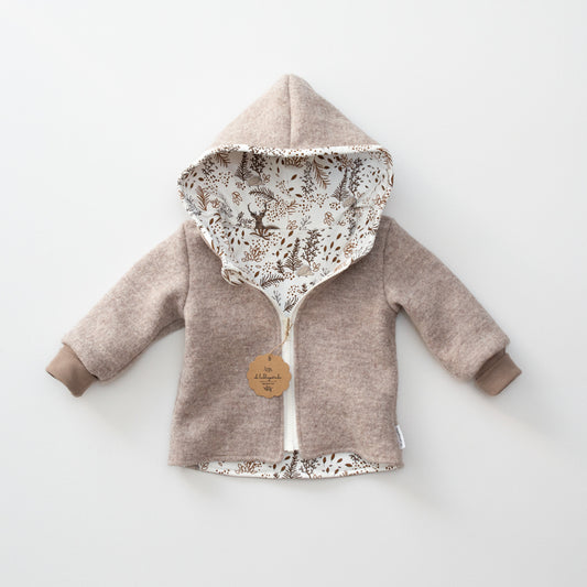 Wollwalk-Jacke Merinowolle