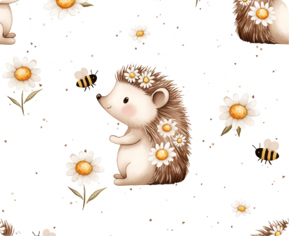 Summer hedgehog with bee White.PNG